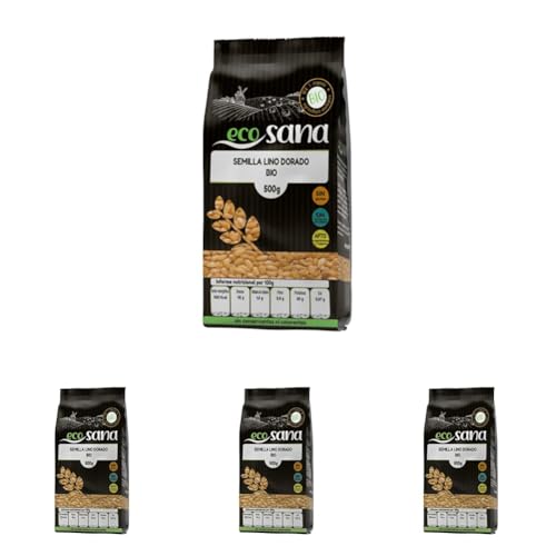 SEMILLA LINO DORADO BIO 500G ECOSANA (Paquete de 4)
