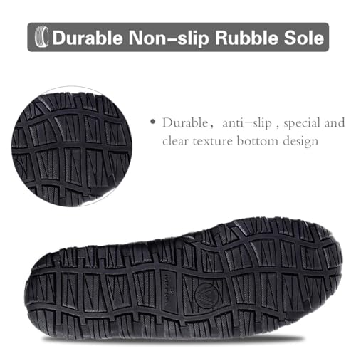 shoeslocker Mens Slippers Microsuede Moccasin Memory Foam House Shoes4