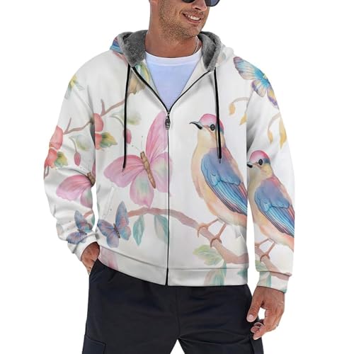 Sweat à capuche zippé chaud et veste polaire coupe-vent homme pour l'hiver