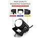 2pcs Super Bright 24W LED Two-Color White Amber Spotlight + 2pcs ON-ON-OFF Switch, Waterproof auxiliary Motorcycle Headlight Fog Light, Universal For Car Truck ATV Offroad SUV Driving Work Spot Lamp