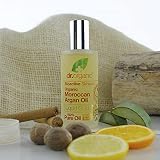Dr. Organic marokański olejek arganowy, 100% czysty olej, uzupełniający, do włosów, skóry i paznokci, dla mężczyzn, kobiet, naturalny, wegański, nie testowany na zwierzętach, bez parabenów i SLS,