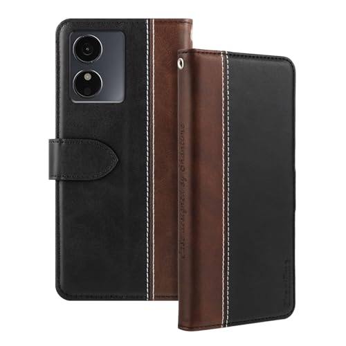 Shantime ���U�[�t���b�v�P�[�X HMD Key 4G �Ƃ̌݊������� �J�[�h�z���_�[�t�� RFID�u���b�N �}�O�l�b�g�L�b�N�X�^���h �X�����t�B�b�g �r�W�l�X�ی�J�o�[(�u���b�N)