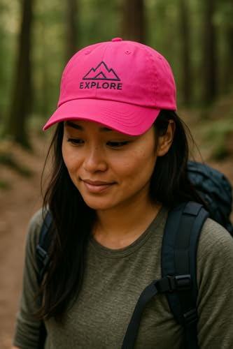 Gorra personalizada bordada unisex color rosa miniatura 4
