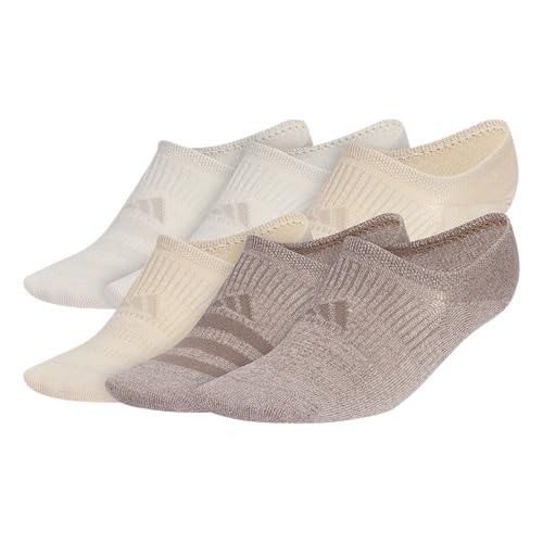 adidas Women's Superlite 3.0 6-Pack Super No Show, Athletic Socks,