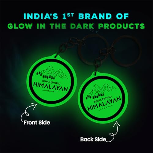 Image of Mi Glow Store Glow in Dark Keychain for Bike Men | Gift for Man | Bike Accessories | Charges in Light Glows in Dark | Key chain for Bike