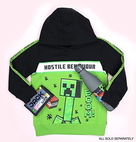 Minecraft - Kids Personalised Wallet - Grey Video Game Money Wallet - Your Name Pixel Letters Gifts - Official Merchandise
