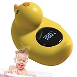 bagno con misuratore di temperatura per anatra, misuratore di temperatura per bagno d'anatra sicurezza per bambini - misuratore di temperatura per vasca da bagno duck con avviso temperatura - misurato