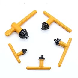 Zorveiio Drill Chuck Key Wrench Set, 5 Sizes Carbon Steel