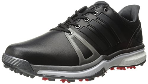 adidas Men's Adipower Boost 2-M, Core Black/Dark Silver Metallics05/Red, 10.5 M US