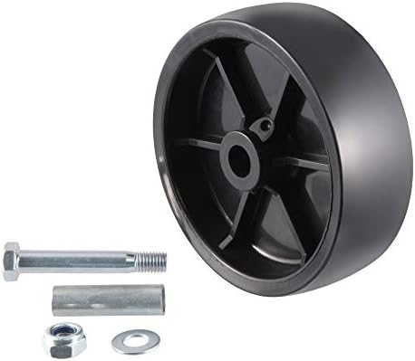 CURT 28912 6-Inch Replacement Boat Trailer Jack Wheel, BLACK PLASTIC