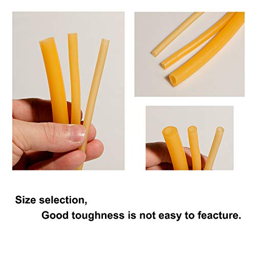 Feelers Natural Latex Rubber Tubing Tube 3/16" (5Mm) Id X 3/8" (10Mm) Od Speargun Band Slingshot Catapult Tube Rubber Hose, 3M Length #TOP4