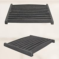 KOTARBAU Kaminrost 28 x 21 cm Kaminofen Tafelrost Ascherost Rost Ofengitter Kamin Ersatzteile Zubehör Gussrost Ofenrost Grillkamin Eckig Eckrost – Ansicht 7
