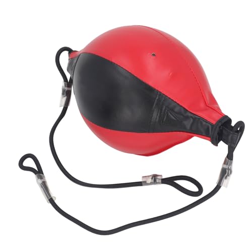 Double End Bag Boxing Ball,PU Leather Double End Punching Bag Boxing Striking Improve Reflexes, Fast Speed Hanging Boxing Ball for Training