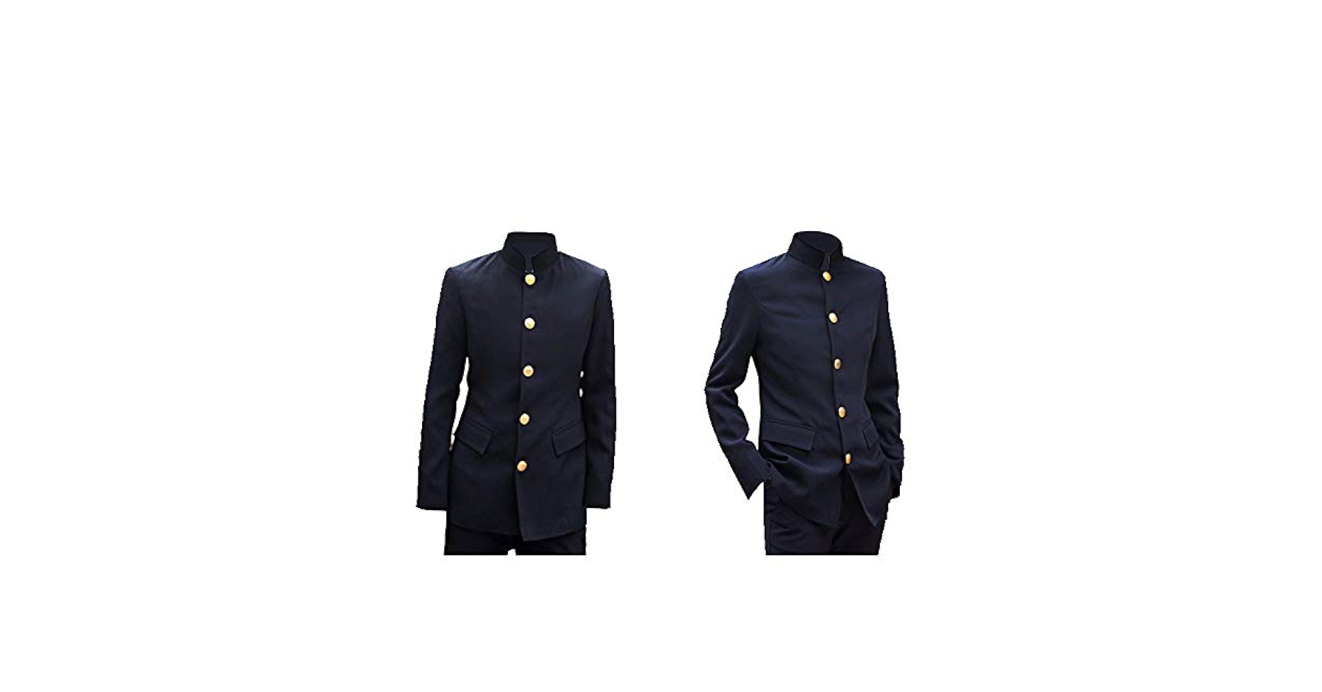 Amazon.co.jp: KUTAO 高校 学生服 学ラン 詰襟 制服 上下セット
