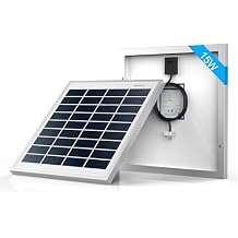 ACOPOWER 15 Watt Small Solar Panel, 15W 12V Single Solar Panel High Efficiency Polycrystalline Module for Battery Charging, Security Camera, Automatic Gate, Chicken Coop, Boat, Off-Grid Applications