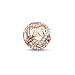 Produktbild Thomas Sabo Damen-Bead Herz Liebe Karma Beads 925 Sterling Silber 750 rosegold vergoldet Zirkonia weiß K0176-416-14