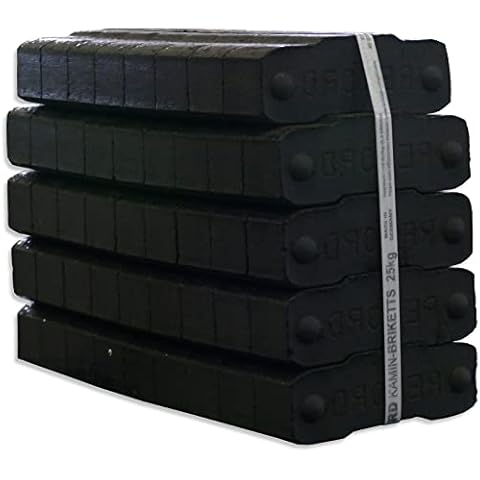 500kg Briketts Rekord Kohle Brikett Palette Kamin Ofen Kaminbriketts Heizbriketts im 25kg Bündel TOP Gluthalter Zertifizierte Lausitzer Qualität | Energie Kienbacher Cover