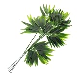 HOMOBABE Hojas y Tallos De Bambú Artificial 20 Piezas, Decoración De Hojas De Bambú Falso En PVC, Resistente Al Desgaste, para Decoración De Tuberías y Calefacción En Hogar y Oficina
