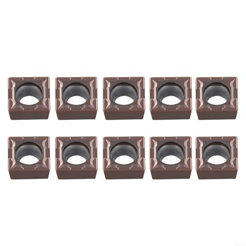 10PCS SCMT09T304 LF6018 Carbide Turning Inserts For Industrial Metalworking Lathe And Milling, CNC Toolholding Accessories Machining Carbide Tips For Stainless Steel
