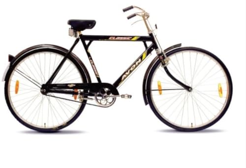 Image of ARORA GODOWN Mens Avon Cycle Classic DLX 22IN Frame BICYCYCLE,Wheel: 29T Road Bike, Black,Rigid, 22 Inches