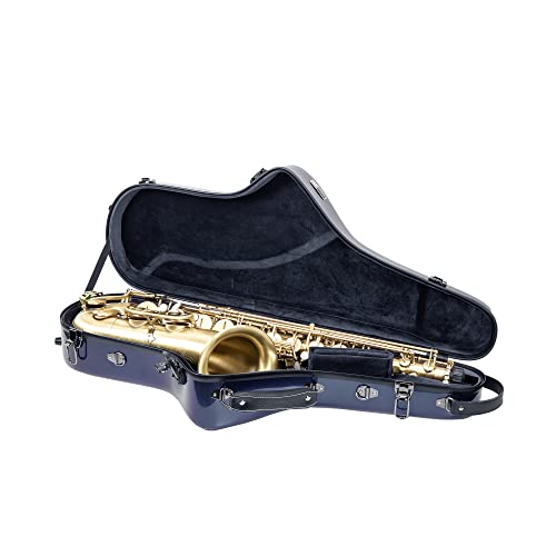Crossrock Pro-Grade Tenor Saxophone Case | Aurora Blue Finish, TSA Lock, Elite Protection, Detachable Straps, Accessory Pocket for Professional Musicians by Crossrock - Image 2