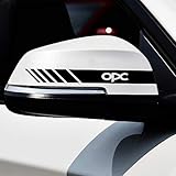 FENRUI 2pc Auto RüCkspiegel Aufkleber, Seitenstreifen Sport Aufkleber, FüR Opel Opc Zafira Corsa Insignia Mokka Regal Astra Vectra Antara Meriva