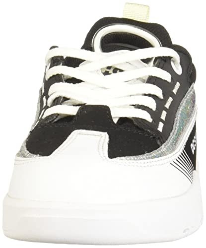 Dc Women's Legacy 98 Slim Skate Shoe, Black/White/Silver, 8.5 M Us #TOP1