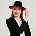 Wide Brim Fedora Hats for Women Men Two Tone Dress Hat Felt Panama Hat in Two Audlt Size