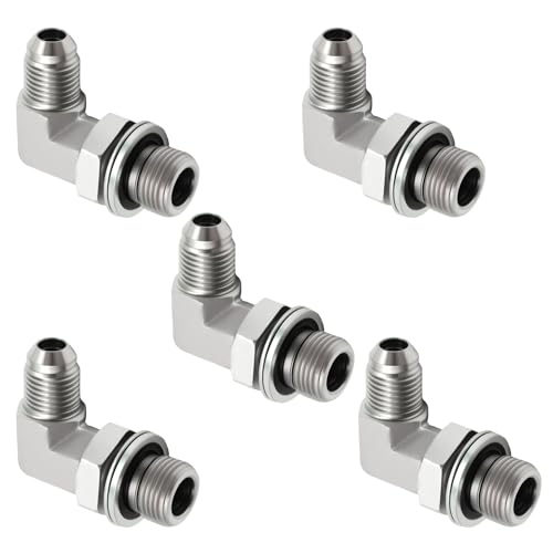 SYOWADA 5Pcs 90 Degree Elbow Hydraulic Hose 3/8