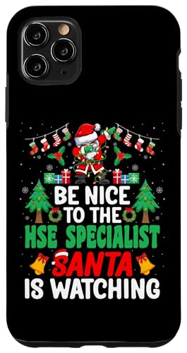 Custodia per iPhone 11 Pro Max Be Nice to the HSE Specialist Santa - Christmas