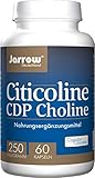 Jarrow Formulas Citicoline (CDP Choline) 250 mg - 60 Capsules - Supports Brain Health & Attention Performance - Up to 60 Servings