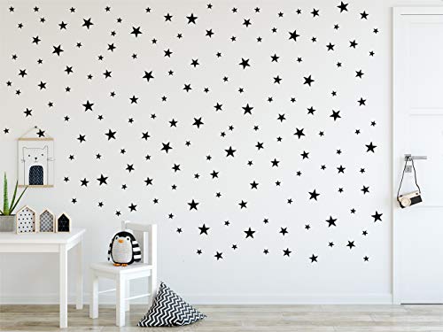 Vinilos decorativos estrellas negras set 166 piezas miniatura 5