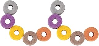 ERINGOGO 20pcs Drum Felt Pad Colored Felt Drum Felt Washer Pad Cymbal Felt Pad Cymbal Stand Replacement Red Cymbal Felts Drum Damper Felt Pads Drum Cymbal Felts Cymbal Pads Damping Pedal