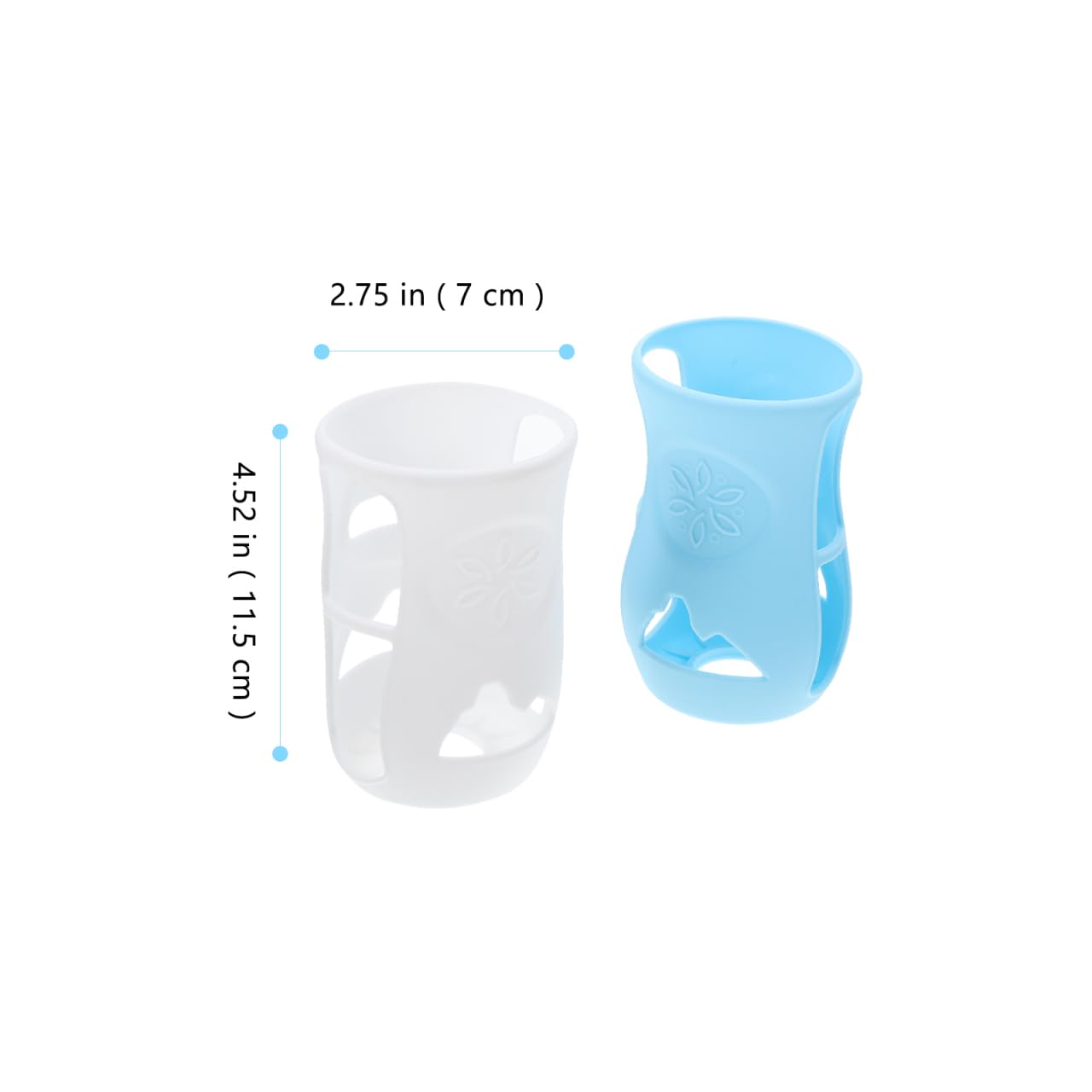 4 fundas anticaídas para biberones, protección de alimentación para botellas de leche, cubierta y antideslizante para beber de forma segura, adecuada para diferentes tamaños de