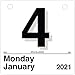 2021 Daily Wall Calendar Refill by AT-A-GLANCE, 6