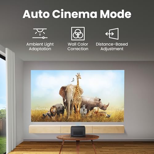Image of BenQ GP520 4K 4LED Smart Projector,Brightness 2600 ANSI Lumens,Excellent Colors 98% REC709,Upto 200 inchScreen Size,Auto 2D keystone,24W Speakers,Certified Google TV,WiFi,HDMI 2.1,USB-C,USB-A,Black color