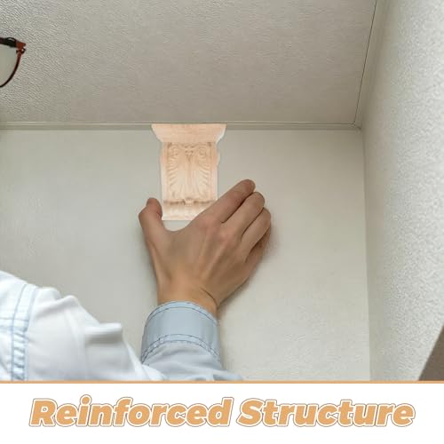 Soporte de madera maciza tallada con relieve europeo para estructuras 3