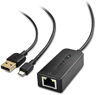 Cable Matters Micro USB to Ethernet Adapter Up to 480Mbps for Streaming Sticks Including Chromecast, Google Home Mini and More - Not Compatible with Roku Device