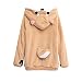 Unisex Anime Cosplay Hoody Cute Corgi Plush Adult Pajamas Coral Velvet Sweatshirt Shiba Inu Sleepwear (S) Yellow-White