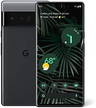 Google Pixel 6 Pro - 5G Android Phone - Unlocked Smartphone with Advanced Pixel Camera and Telephoto Lens - 128GB - Stormy Black