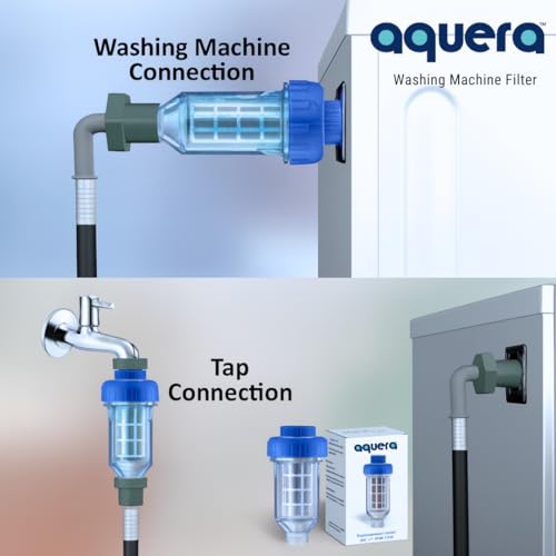 Image of Washing Machine Filter for Hard Water, Chlorine, Limescale Removal | Hard Water Softener for Top Load and Front Load Machines | Under 800