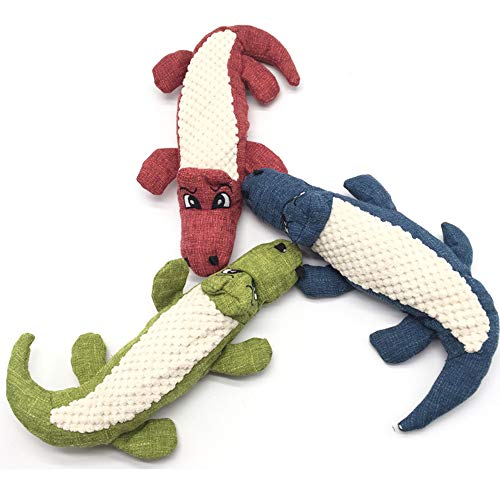 Jouet en peluche pour chien contre l'ennui crocodile résistant