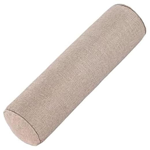 Cylindrical Pillow Long Bolster 40-90cm, Round Body Cushion With Removable Washable Cover, Orthopedic Neck Back Leg Knee Support For Bed Sofa(Tan,20x150cm)