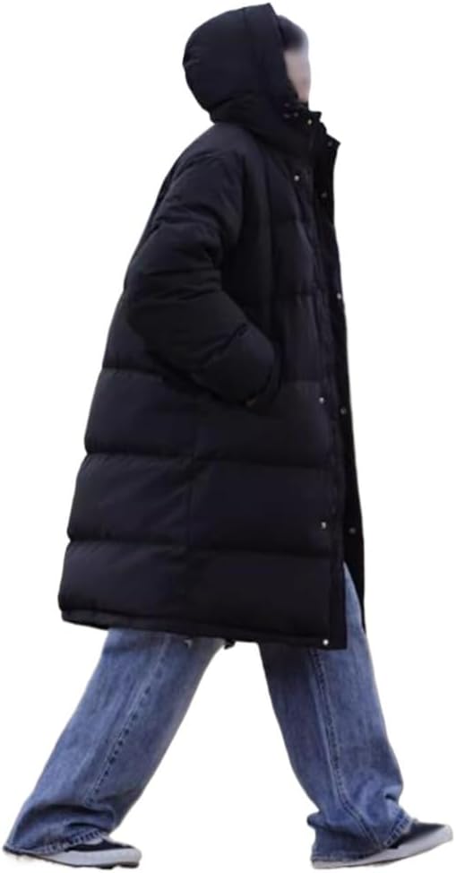 Medium And Long Down Jacket Male Winter Thick Northeast White Duck Leisure And Loose