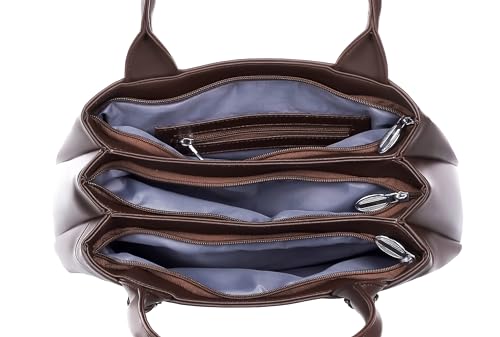 Image of Large Capacity Tote Bags For Womens Big Purses And Handbags Ladies Big Shoulder Bag (Marooon)