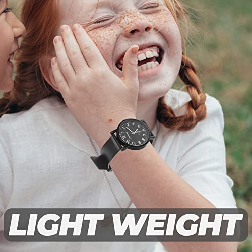 Hemobllo Relógio de pulso ajustável, relógio com cinto de silicone, relógio simples para estudantes
