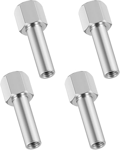 Miniatura 4 de MOHERO Tuercas centrales de metal para 110 RC Crawler Car SCX10 Wraith 0.472 in Hub de rueda Adaptador de unidad hexagonal de 0.787 in de extensión