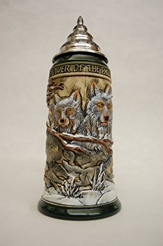 KING Boccale da Birra Tedesco Branco di Lupi 0,75 Litri Ki 955 0,75L