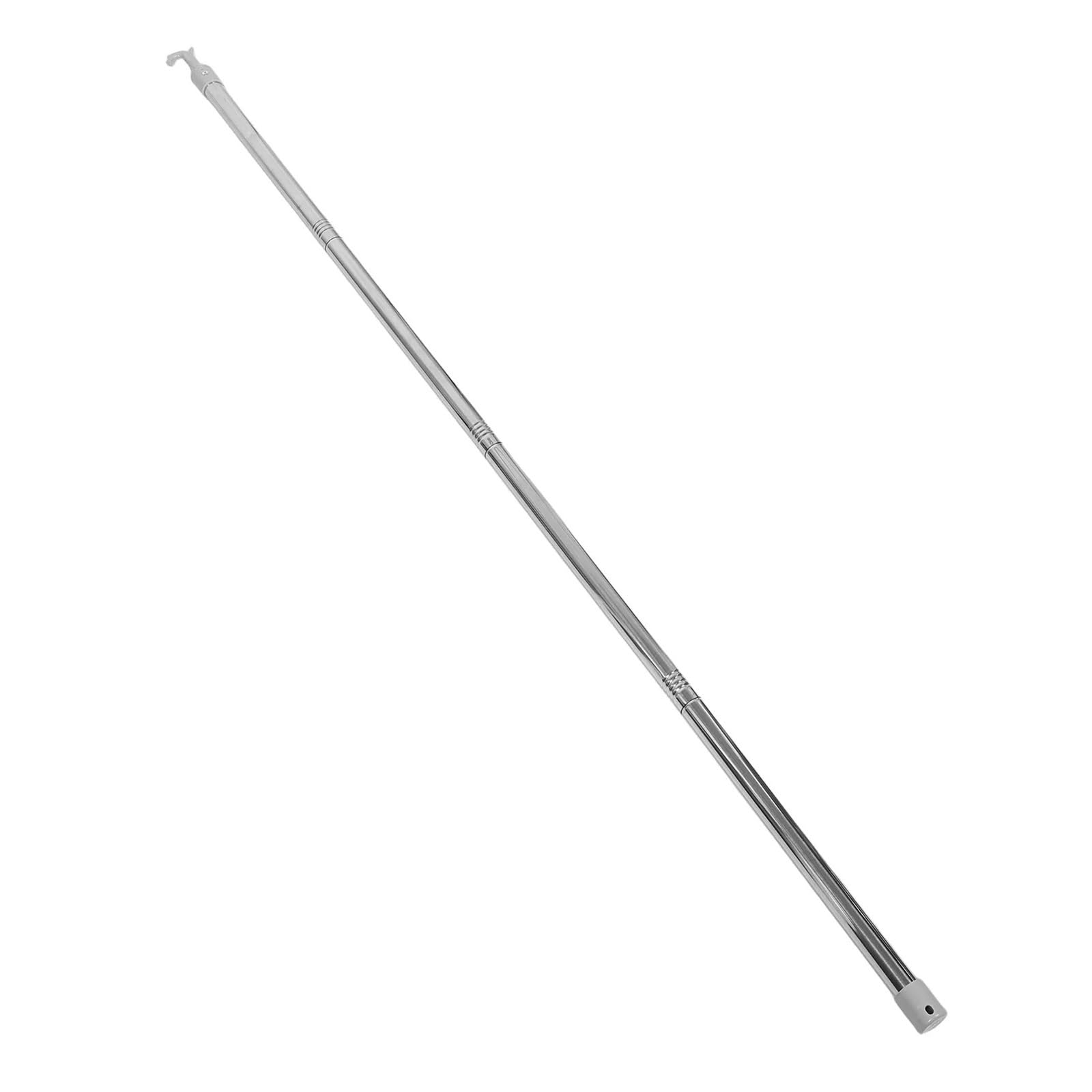 LIZHAYG Window Pole Opener Skylight Pole Hook Adjustable Curtain Pull Wand Stainless Steel Telescoping Window Opener Rod Blind Wand Tool High Windows(160X2.5X2.5CM)