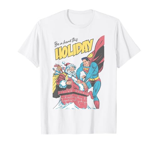 Image of Superman Christmas Holiday Hero T-Shirt